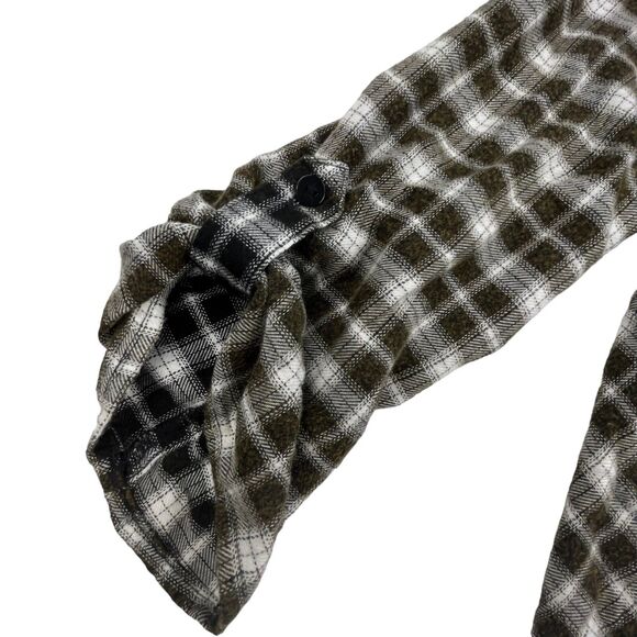 Knox Rose Top Women’s Size XS Open Front Wraparound Lightweight Flannel Plaid - Picture 6 of 12